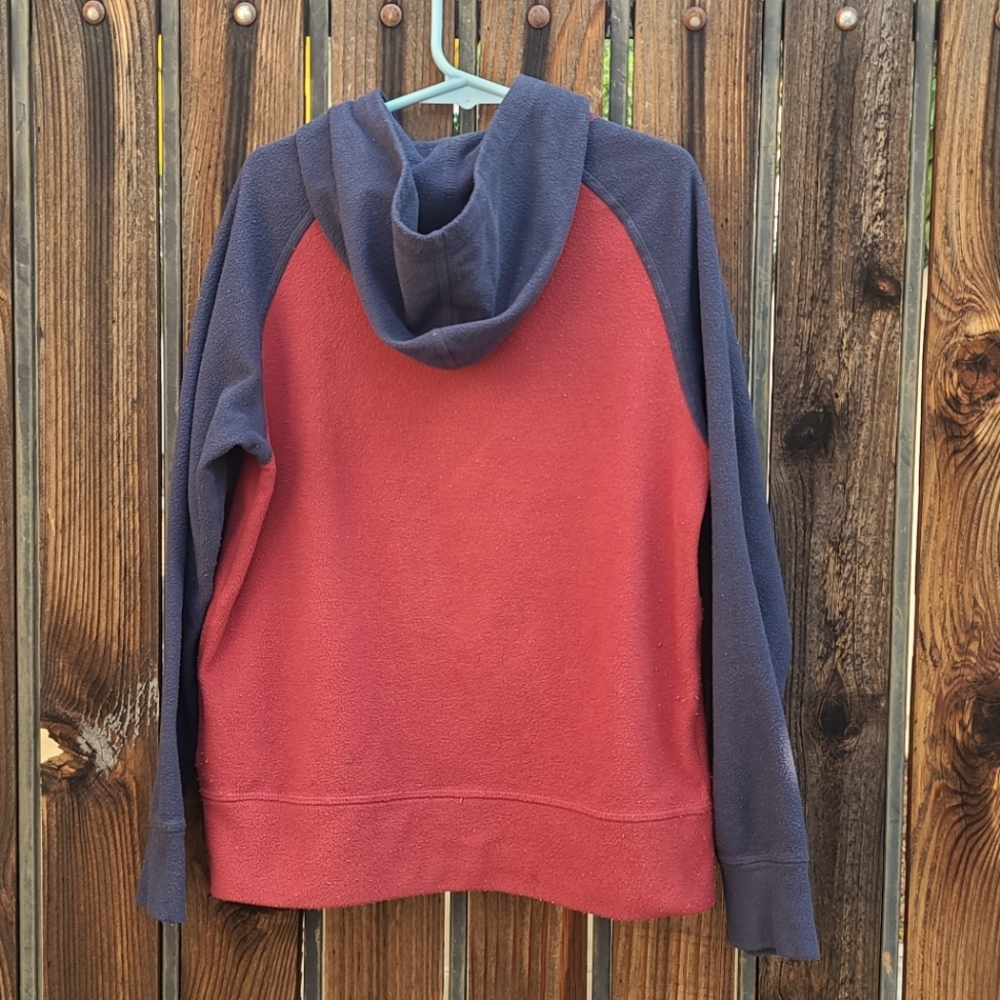 THE NORTH FACE Red Blue Hoodie Full Zipper Jacket Fleece Boys S 7 PLAY CONDITION - Picture 14 of 16
